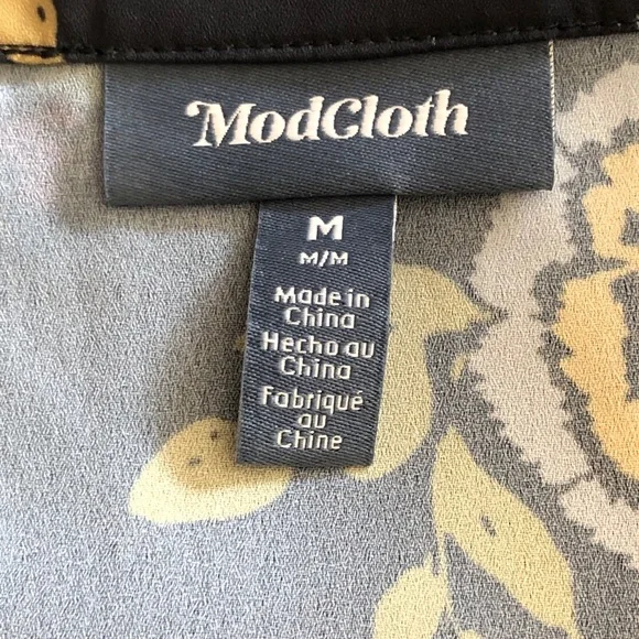 ModCloth Floral Kimono/ Jacket 3/4 Length Sleeve Semi-sheer Lightweight Stylish - Picture 9 of 9